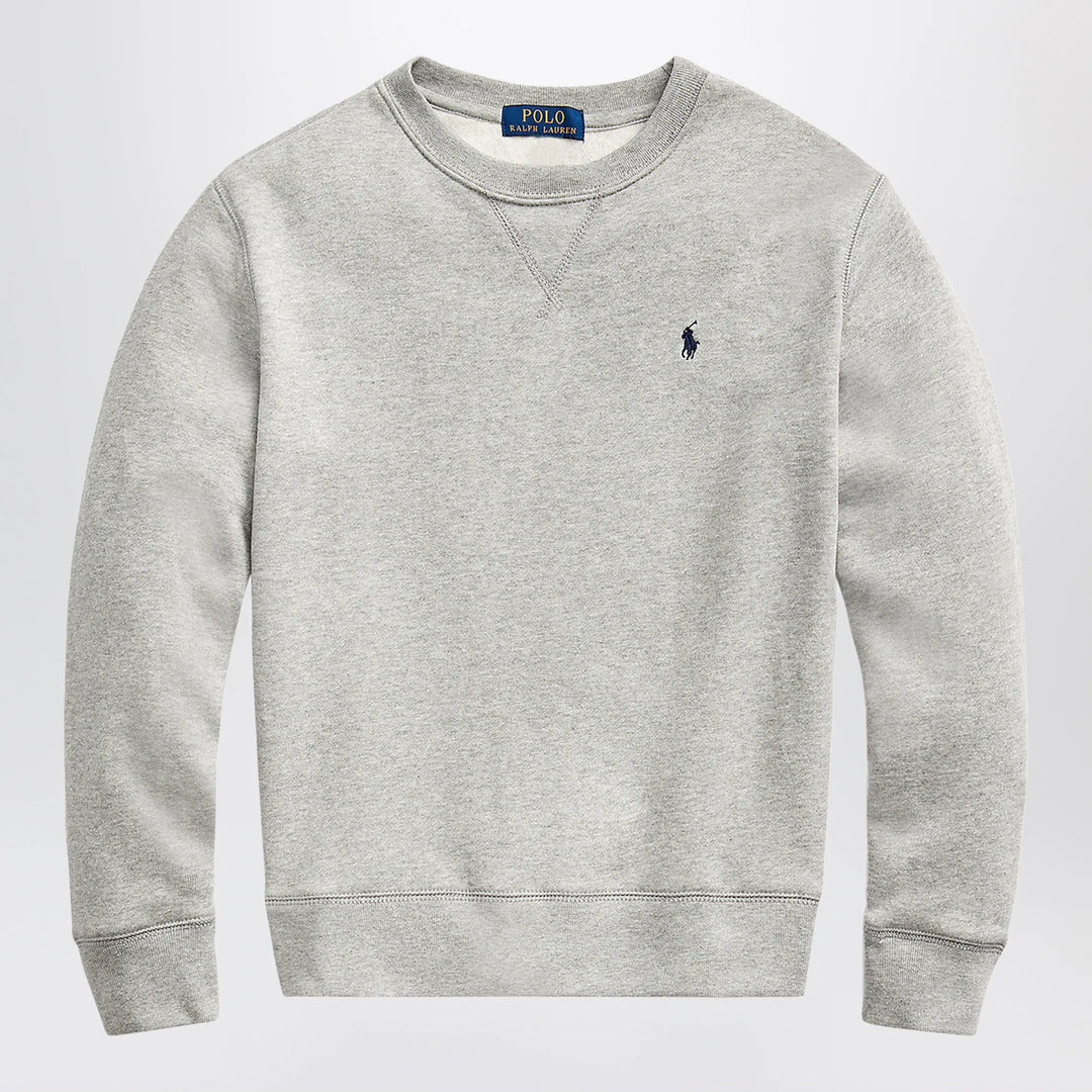 Polo Ralph Lauren - Grey cotton-blend sweatshirt Brand Sweatshirt
