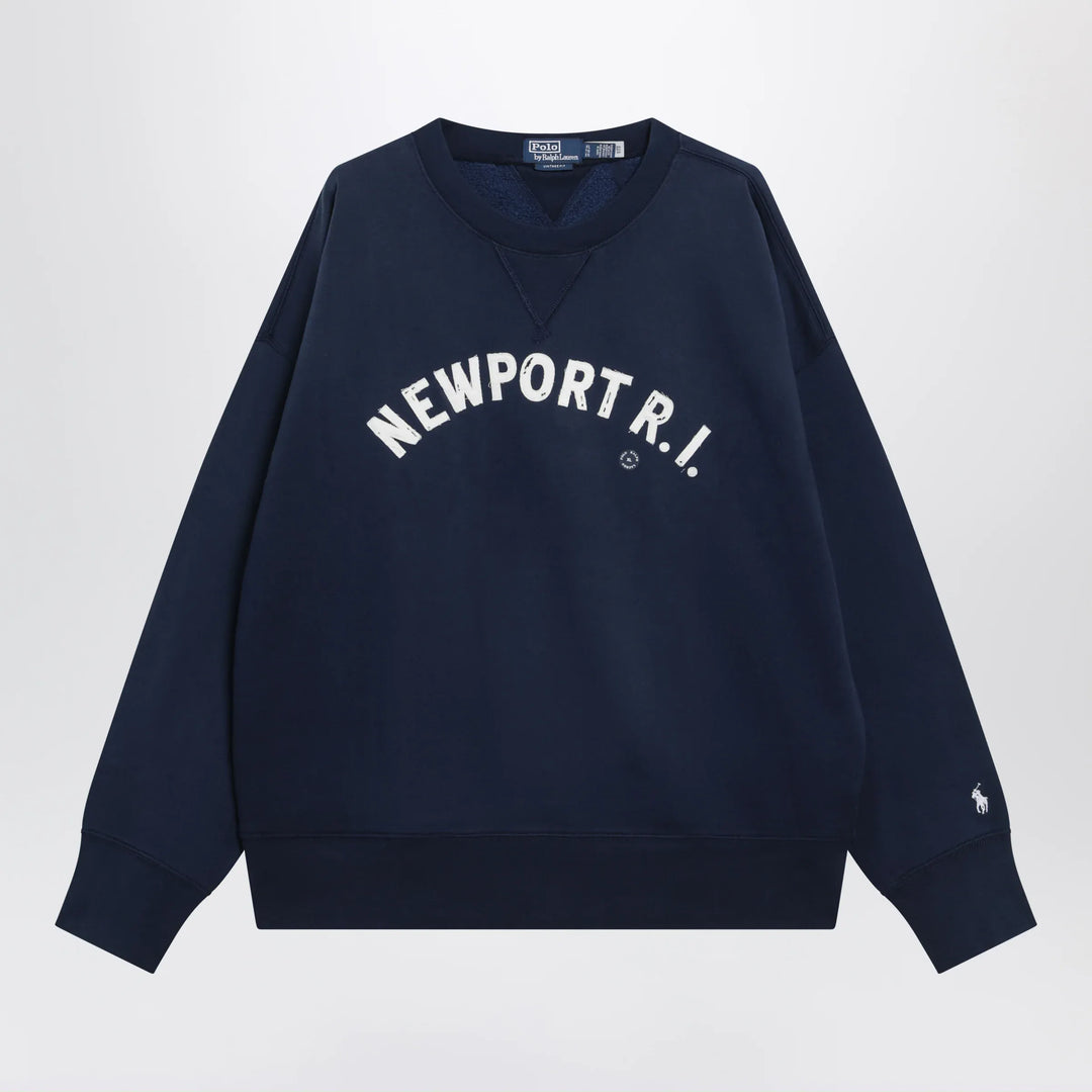 Polo Ralph Lauren - Navy sweatshirt with embroidery Vintage-Fit Brand Sweatshirt S