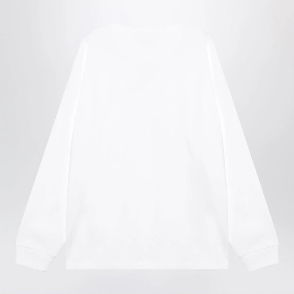 Polo Ralph Lauren - White cotton Relaxed-Fit crewneck sweatshirt Brand Sweatshirt