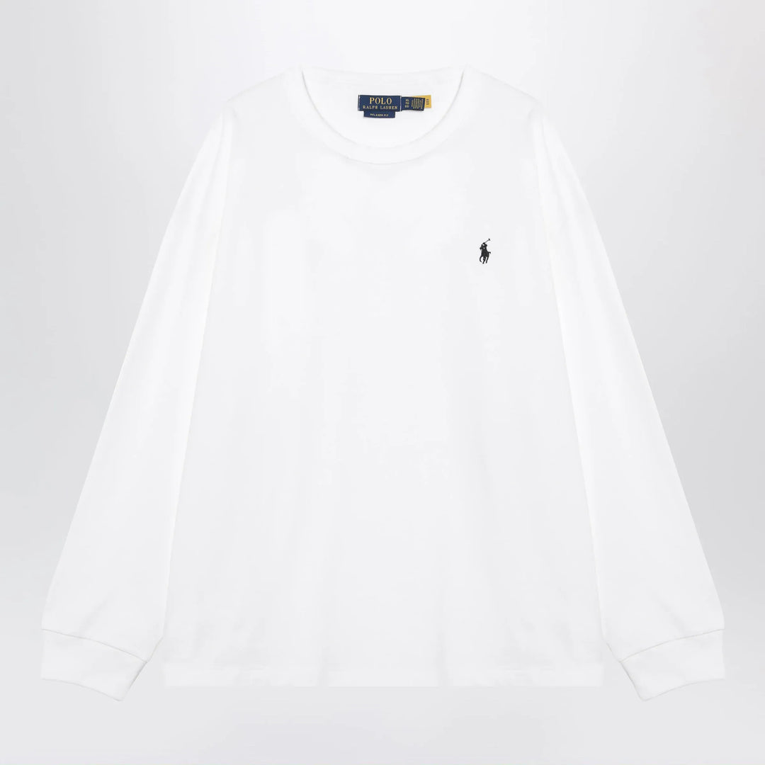 Polo Ralph Lauren - White cotton Relaxed-Fit crewneck sweatshirt Brand Sweatshirt S