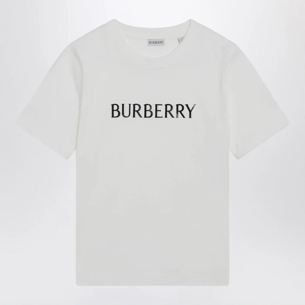 Burberry - White T-shirt with logo print Brand T-Shirt XS