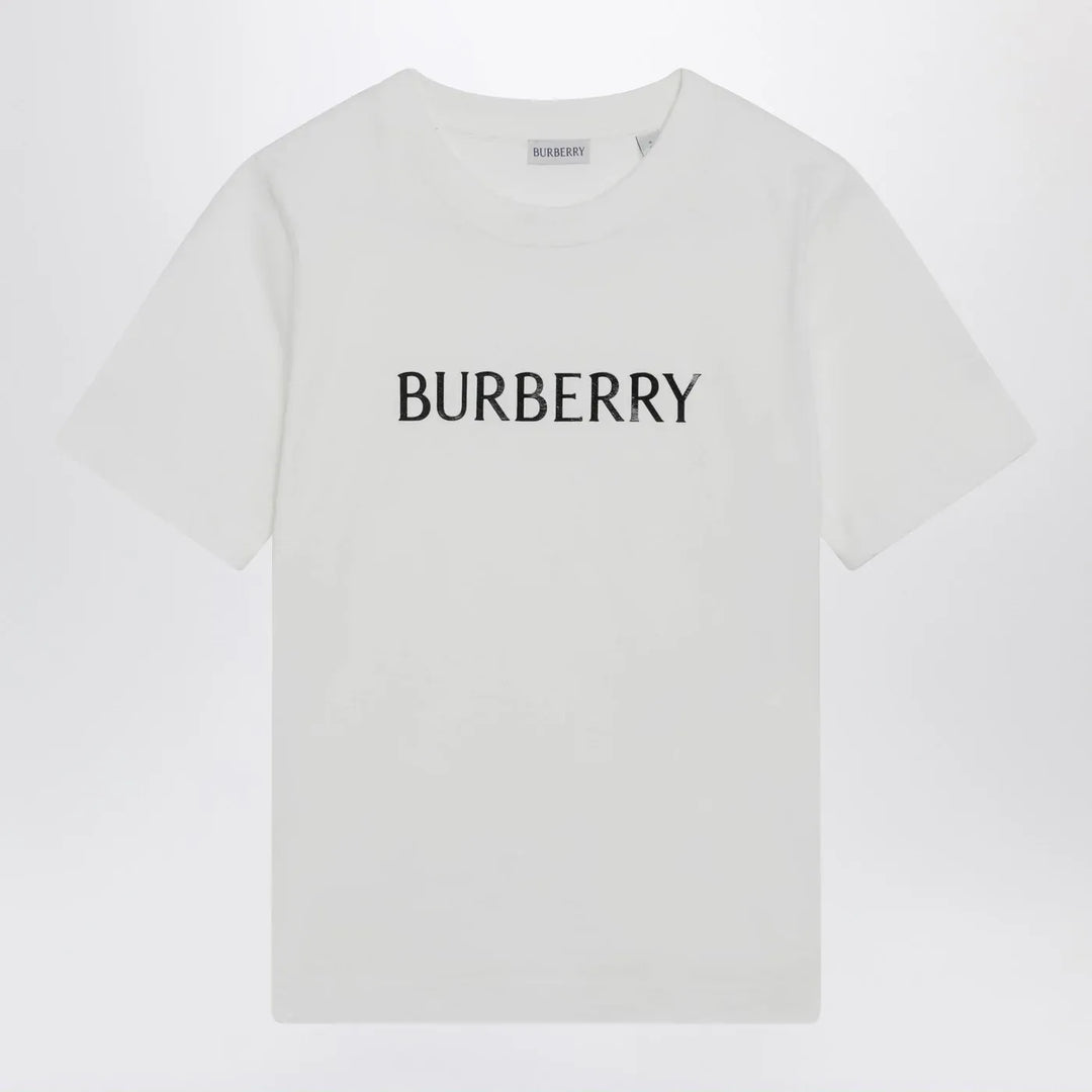 Burberry - White T-shirt with logo print Brand T-Shirt XS