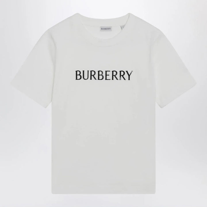 Burberry - White T-shirt with logo print Brand T-Shirt XS