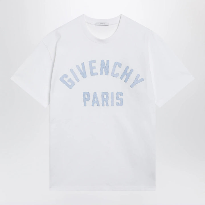 Givenchy - White T-shirt with logo embroidery Brand T-Shirt S