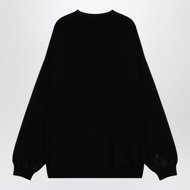 Balenciaga Topwear S Balenciaga Black cotton blend jumper with print Balenciaga Black cotton blend jumper with print Brand