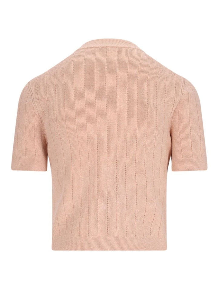 Balmain Topwear 38 Balmain Button Sweater Balmain Light Pink Sweater Brand