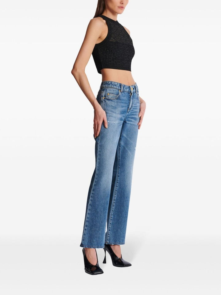 Balmain Topwear Balmain Halterneck Top Balmain Black Halterneck Top Brand