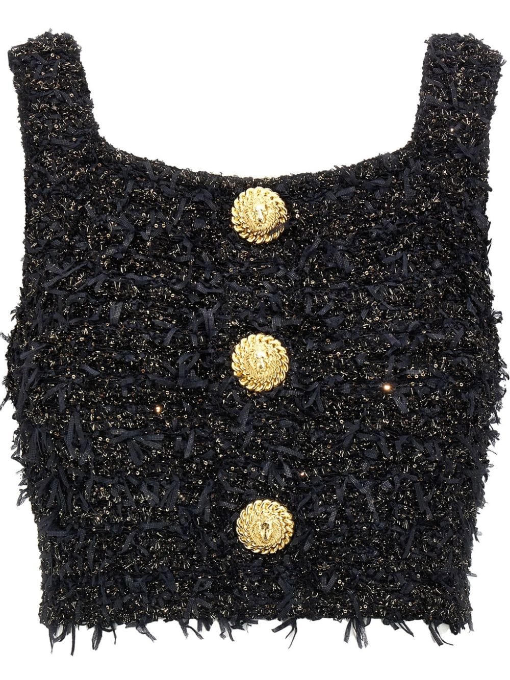Balmain Topwear Balmain Top Black Balmain Top Black Brand