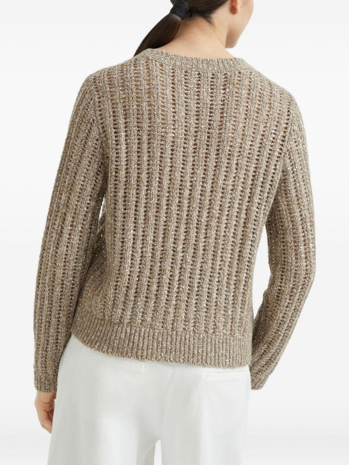 Brunello Cucinelli Topwear Brunello Cucinelli Sweaters Beige Brunello Cucinelli Sweaters Beige Brand