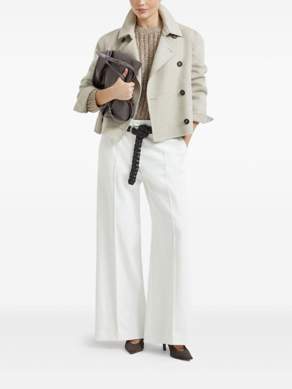 Brunello Cucinelli Topwear Brunello Cucinelli Sweaters Beige Brunello Cucinelli Sweaters Beige Brand