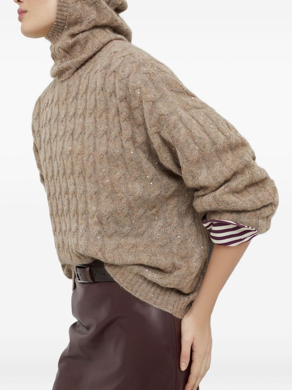 Brunello Cucinelli Topwear Brunello Cucinelli Sweaters Brown Brunello Cucinelli Sweaters Brown Brand