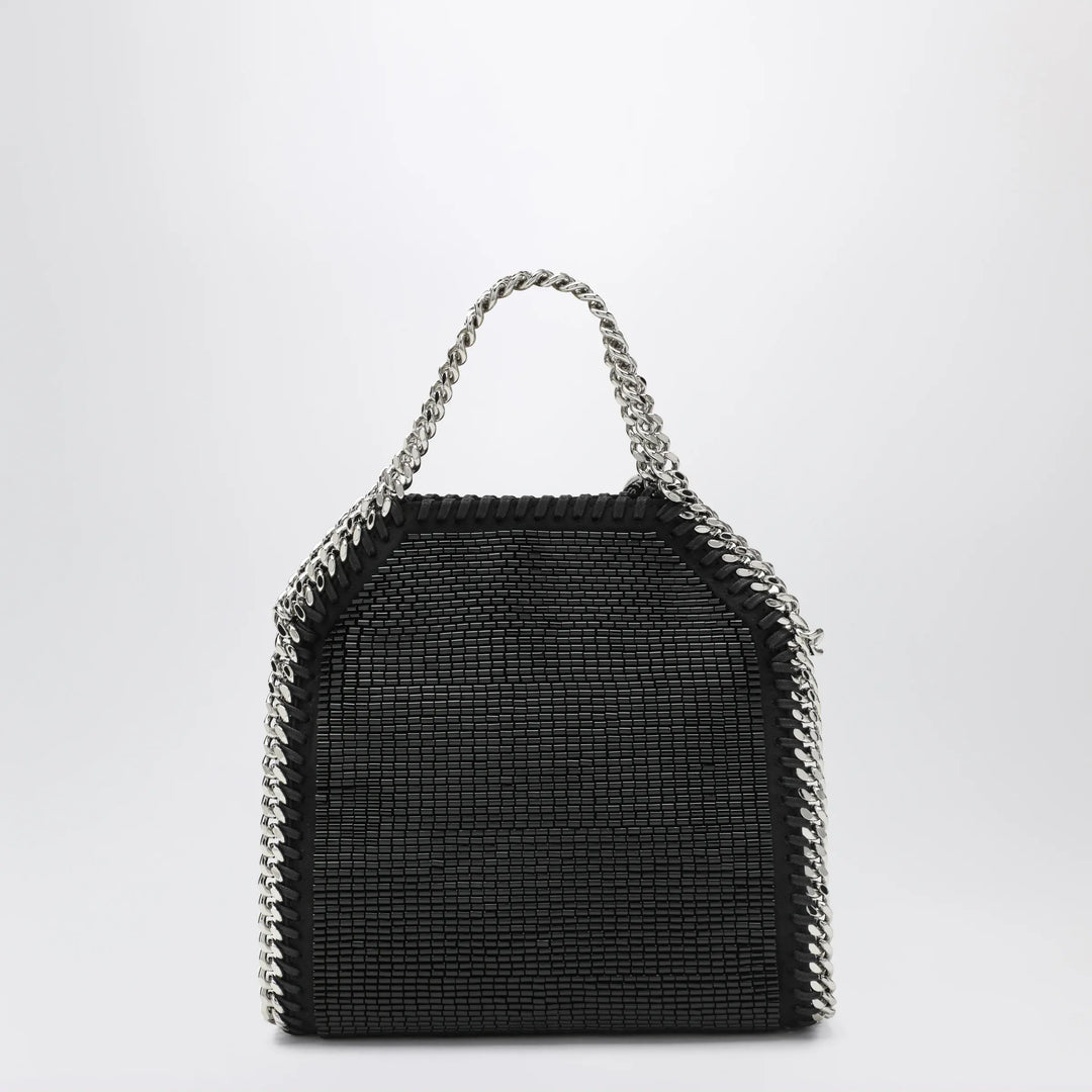 Stella McCartney - Falabella micro tote bag in black crystal mesh Brand Tote Bag U