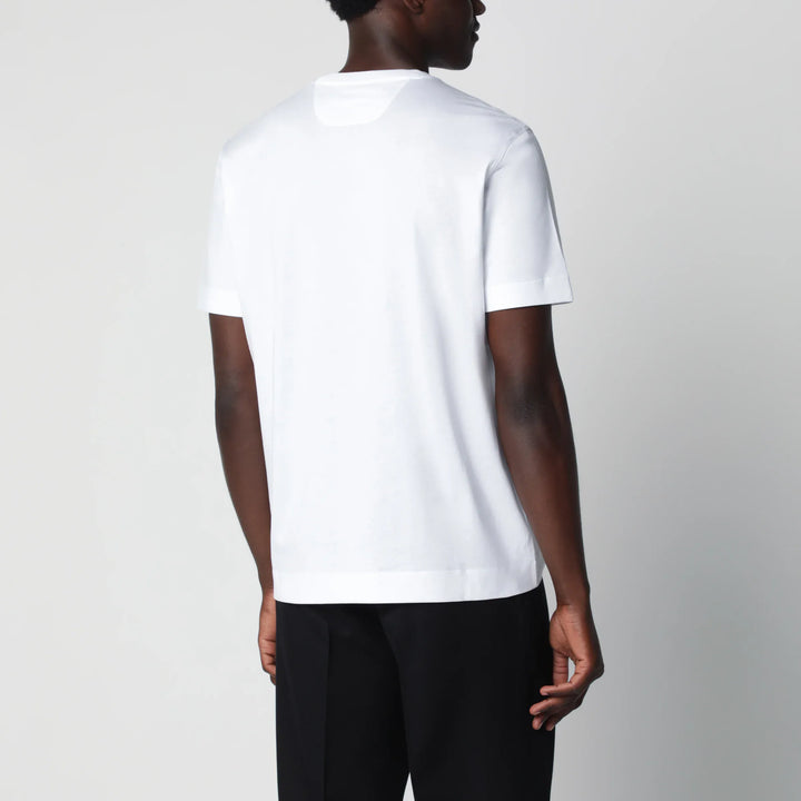 ZEGNA - White cotton T-shirt Brand