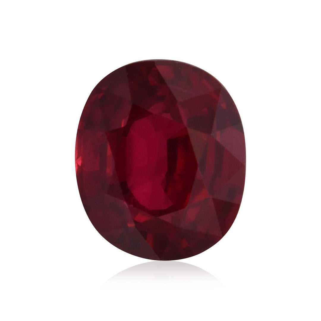 4.52 Carat Red MOZAMBIQUE Oval Ruby GRS