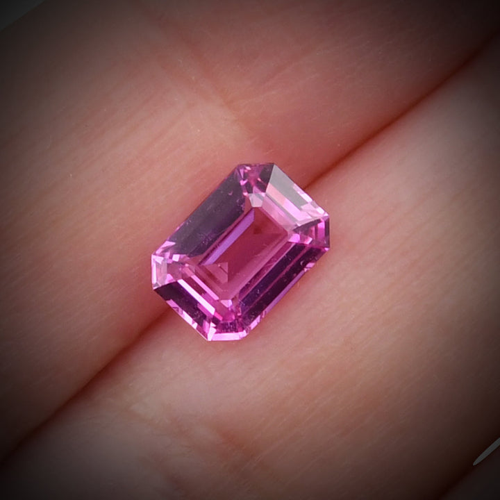2.03 Carat Pink  Emerald Sapphire