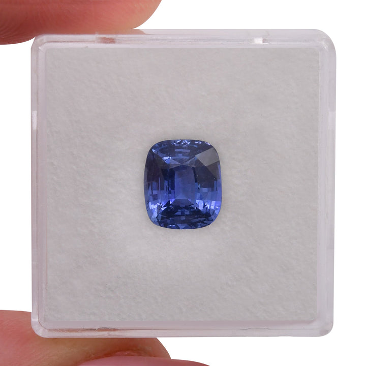 3.03 Carat Blue SRI LANKAN Cushion Sapphire CD