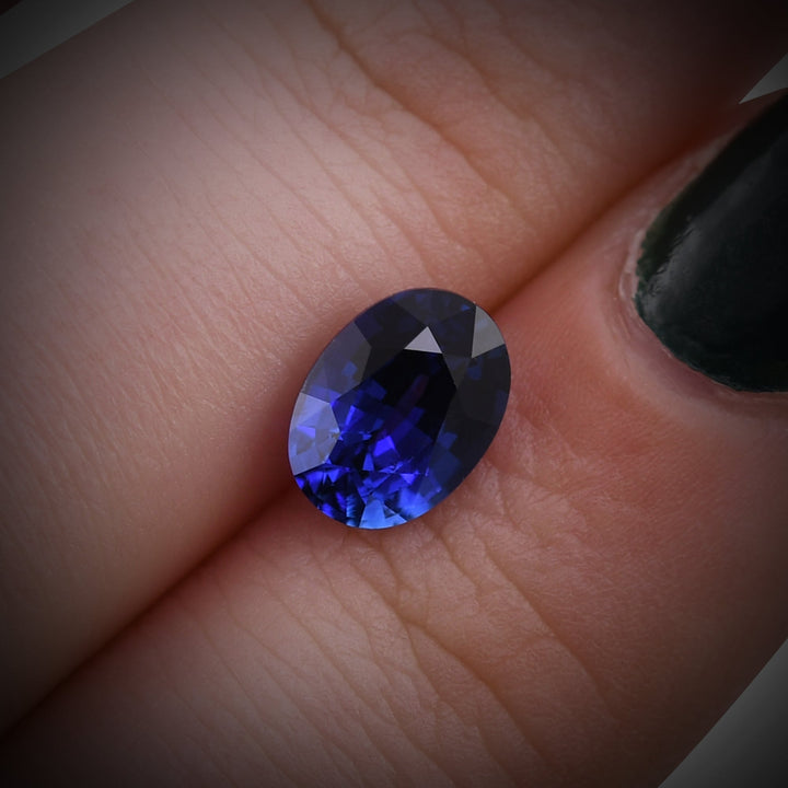 1.73 Carat Blue SRI LANKAN Oval Sapphire