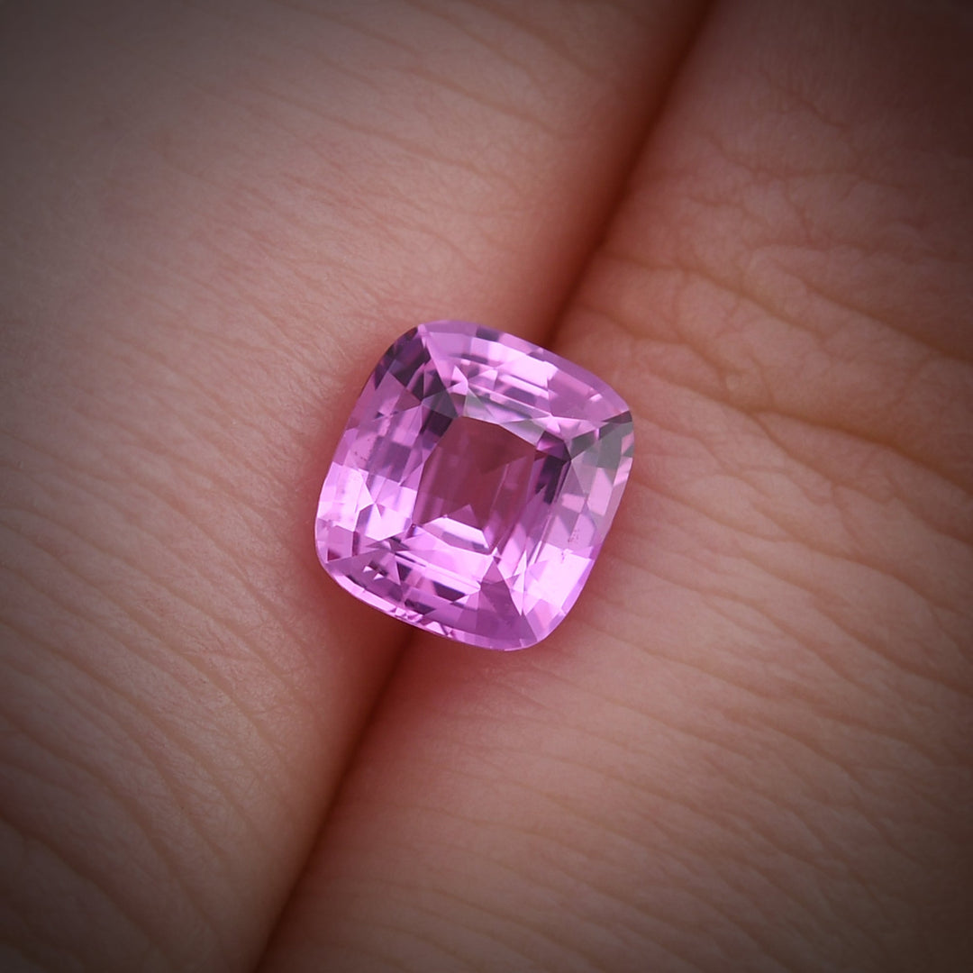 1.57 Carat Pink MADAGASCAR Cushion Sapphire GIA