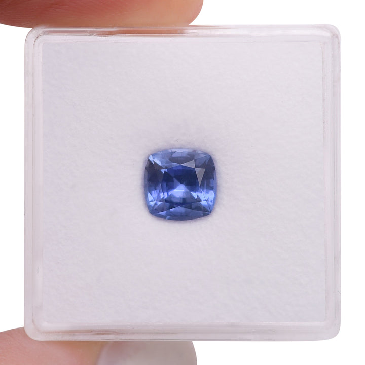 1.68 Carat Blue SRI LANKAN Cushion Sapphire
