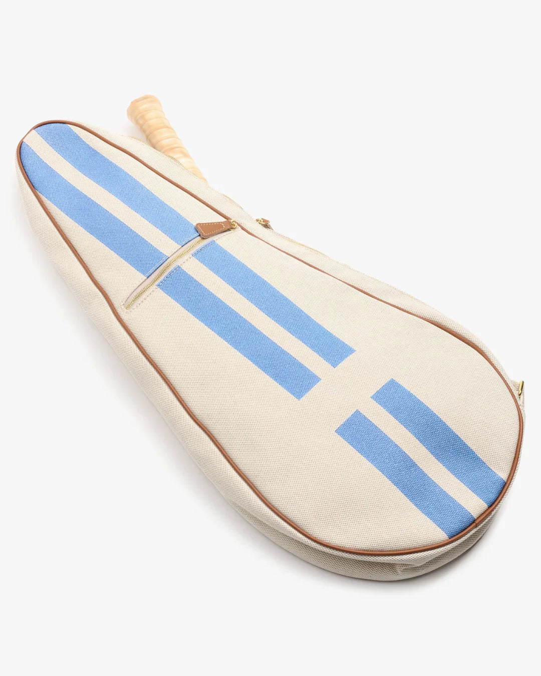 My Style Bags Personalised Glamour Tennis Bag - 12nt Stripes Light Blue