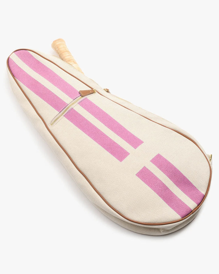 My Style Bags Personalised Glamour Tennis Bag - 08nt Stripes Pink