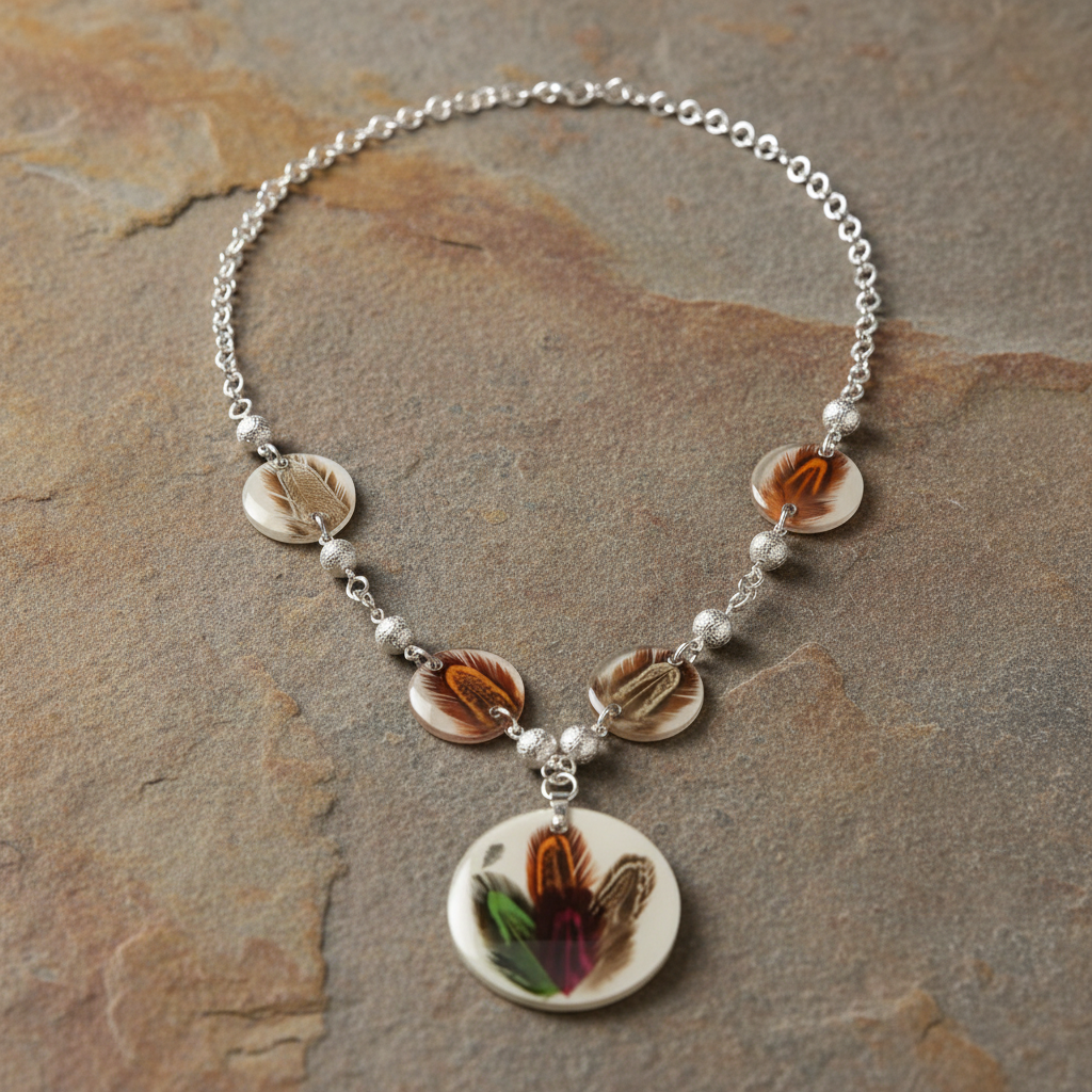 Piuma Necklace on Stone